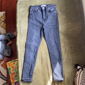 Zara light-wash black jeans